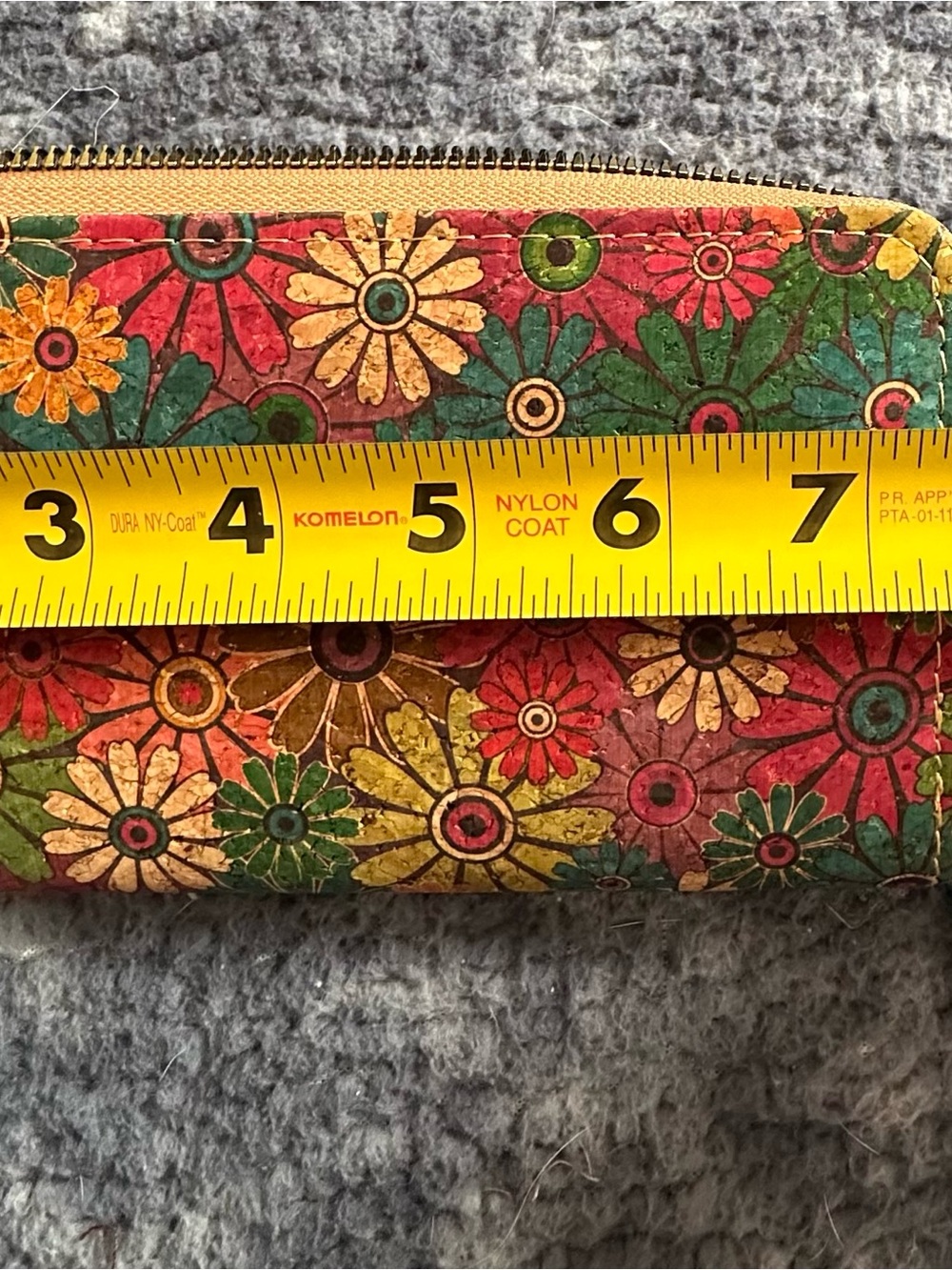Floral Multi-Color Women's Zip Wallet - Picture 6 of 8